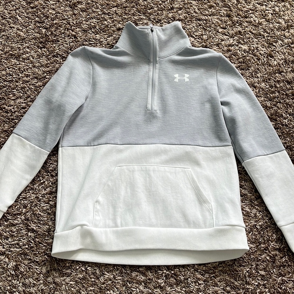 Girls Under Armour Half Zip Funnel Neck